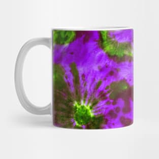 Purple and Green Psychedelic Tie-Dye Mug